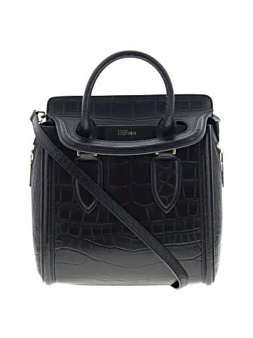 Alexander McQueen Embossed Leather Satchel (view 1)
