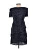 Connected Apparel 100% Polyester Polka Dots Blue Casual Dress Size 4 - photo 2