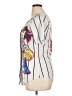 Assorted Brands Graphic Silver 3/4 Sleeve Button-Down Shirt Size XL - photo 5