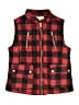 Jessica Simpson 100% Polyester Plaid Red Vest Size 8 - 10 - photo 1