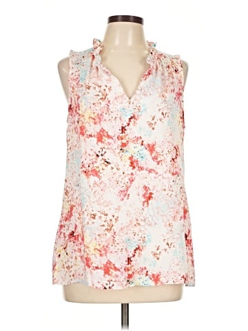 Rose + Olive Sleeveless Blouse (view 1)