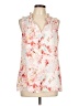 Rose + Olive 100% Polyester Orange Sleeveless Blouse Size L - photo 1