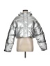 Fabletics 100% Polyester Metallic Silver Snow Jacket Size M - photo 1