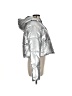 Fabletics 100% Polyester Metallic Silver Snow Jacket Size M - photo 4