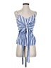 Assorted Brands 100% Cotton Blue Sleeveless Blouse Size 0X - photo 1