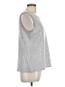 St. John Silver Sleeveless Top Size L - photo 4