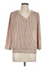 DR2 Tan 3/4 Sleeve Blouse Size L - photo 1