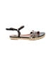 Lanvin Silver Black Sandals Size 4 - photo 1