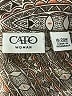 Cato 100% Polyester Tweed Brown Long Sleeve Blouse Size 18 - photo 7