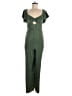 Lulus 100% Polyester Solid Green Jumpsuit Size M - photo 1