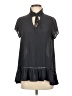 Ro & De 100% Polyester Gray Short Sleeve Blouse Size S - photo 1