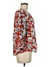 Fun2Fun 100% Rayon Red 3/4 Sleeve Blouse Size M - photo 4