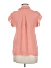 Papaya 100% Polyester Orange Short Sleeve Blouse Size M - photo 2