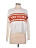 Francesca's White Sweatshirt Size S - photo 1