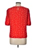Elodie 100% Polyester Red Short Sleeve Blouse Size L - photo 2