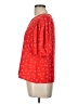 Elodie 100% Polyester Red Short Sleeve Blouse Size L - photo 5