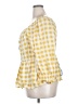 Cato 100% Rayon Yellow Long Sleeve Blouse Size 18 - photo 5