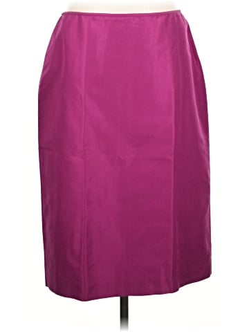 Linda Allard Ellen Tracy Silk Skirt (view 1)