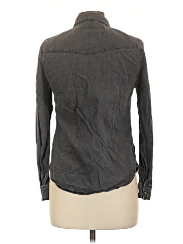 Topshop Long Sleeve Button-Down Shirt (view 2)