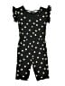 Tea 100% Cotton Stars Black Dress Size 8 - photo 2