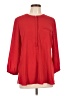 JM Collection 100% Polyester Red 3/4 Sleeve Blouse Size L - photo 1
