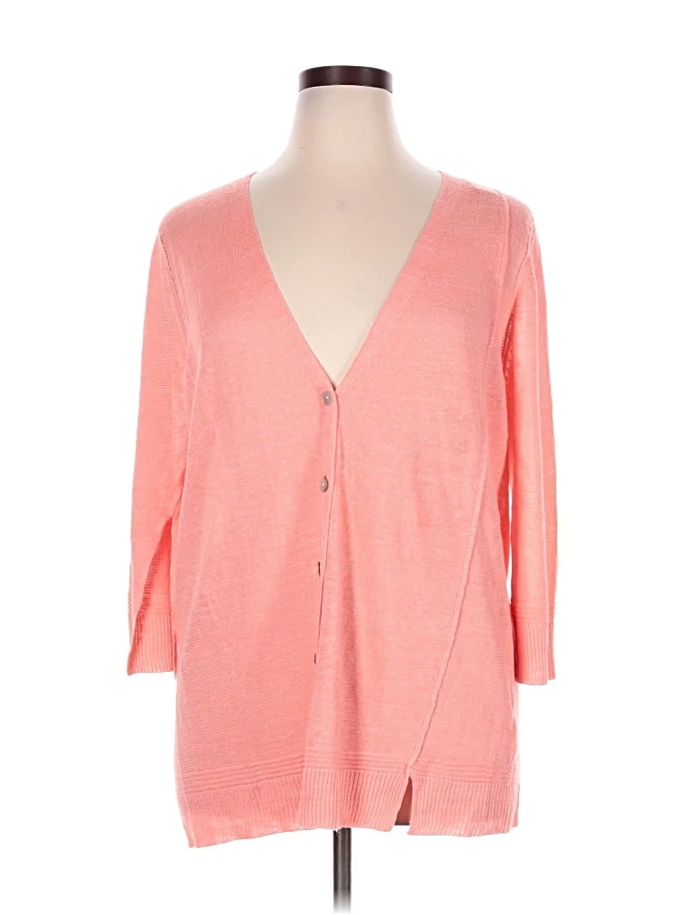 Pre-owned In Cashmere Cardigan Sweater In Pink