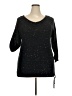 DKNY Jeans Black 3/4 Sleeve Top Size 2X - photo 1