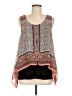 AB Studio 100% Polyester Orange Sleeveless Blouse Size M - photo 1