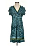 Hale Bob Animal Print Teal Casual Dress Size S - photo 1