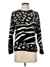 Tribal 100% Cotton Animal Print Black Pullover Sweater Size P (petite) - photo 1