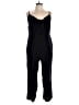 Old Navy 100% Linen Solid Black Jumpsuit Size L - photo 1