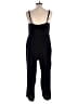 Old Navy 100% Linen Solid Black Jumpsuit Size L - photo 2