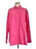 Double Zero 100% Cotton Pink Long Sleeve Button-Down Shirt Size L - photo 1