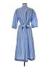 Samsoe Samsoe Stripes Blue Casual Dress Size M - photo 2