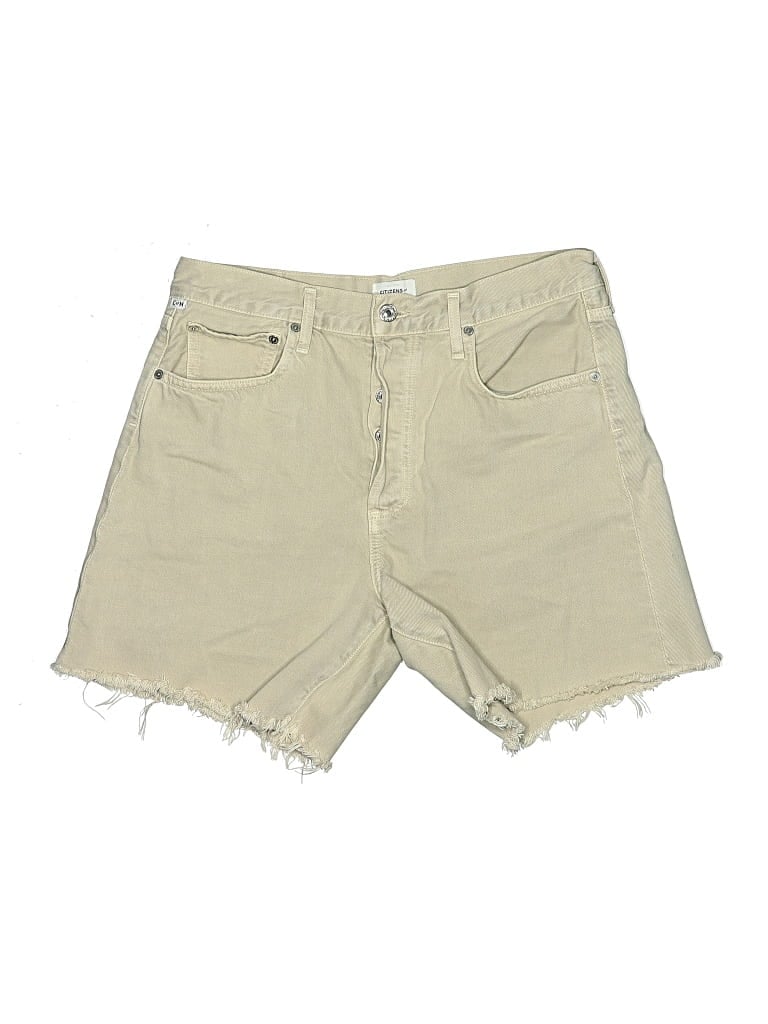 Pre-owned Citizen Of Humanity Khaki Shorts In Tan
