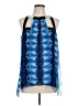 Bisou Bisou 100% Polyester Blue Sleeveless Blouse Size L - photo 1