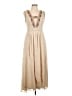Reba 100% Polyester Tan Casual Dress Size L - photo 1