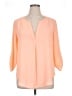 Lush 100% Polyester Orange 3/4 Sleeve Blouse Size XL - photo 1