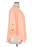 Lush 100% Polyester Orange 3/4 Sleeve Blouse Size XL - photo 4