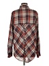 Free People Plaid Red Long Sleeve Blouse Size M - photo 2