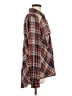 Free People Plaid Red Long Sleeve Blouse Size M - photo 4