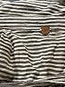 FP One Stripes Silver Long Sleeve Blouse Size XS - photo 7