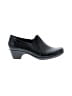 Clarks 100% Leather Black Heels Size 10 - photo 1