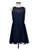 Pins and Needles 100% Polyester Solid Blue Cocktail Dress Size S - photo 1