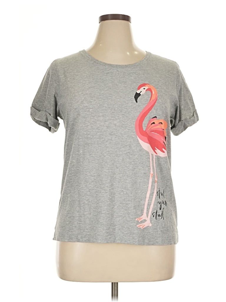Pre-owned Kate Spade New York Short Sleeve T-shirt In Gray