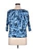 Jennifer Lopez 100% Rayon Blue 3/4 Sleeve Blouse Size XL - photo 2