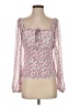 Aqua 100% Polyester Pink Long Sleeve Blouse Size S - photo 1