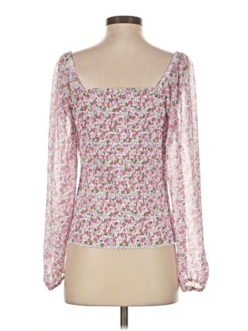 Aqua Long Sleeve Blouse (view 2)