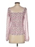 Aqua 100% Polyester Pink Long Sleeve Blouse Size S - photo 2