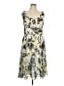 Connected Apparel 100% Polyester Floral Gray Cocktail Dress Size 16 - photo 1